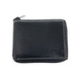 thumbnail image 5 of Empire Cove VIP Classic Genuine Leather Slim Bifold Wallets Zippered Flip Up ID Black, 5 of 5