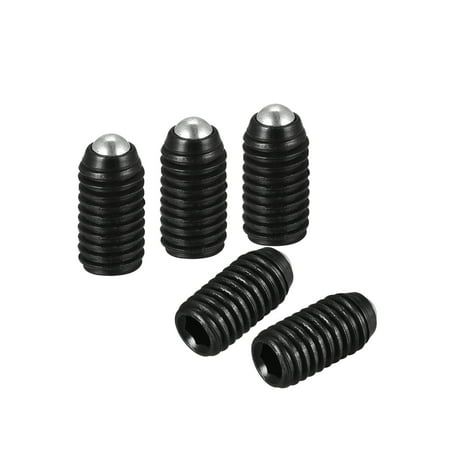 

Uxcell Ball Point Set Screws M5 x 10mm High Carbon Steel Metric Spring Hex Socket Grub Screw 5 Pack