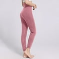 thumbnail image 5 of ZhiZhuang Women's Cotton Solid Basic High Waist Elastic Stretch Jersey Full Length Leggings, 5 of 5