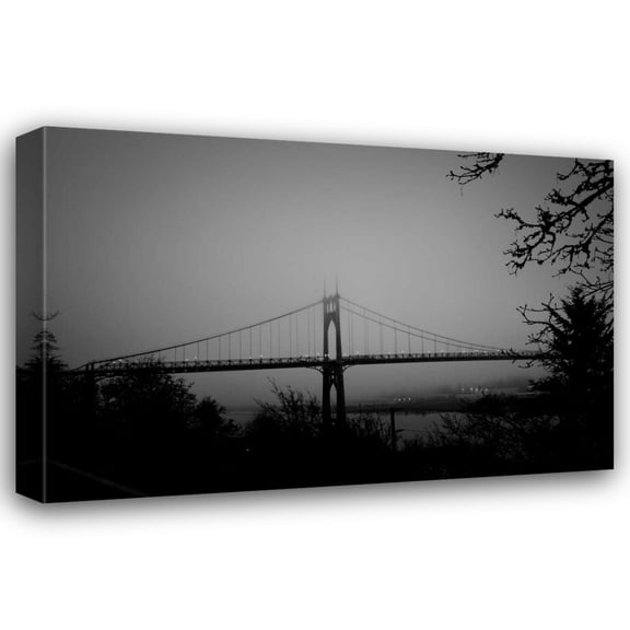 Erin Berzel 18x13 Gallery Wrapped Canvas Wall Art Titled - St. Johns Bridge V