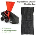 thumbnail image 4 of Triani Shredder Mulcher Collection Bag 23.5x53.5in Universal Wood Chipper Bag Leaf Shredder Replacement for Leaf Shredder Chip Machine Bag with Drawstring(Black), 4 of 7