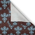 thumbnail image 5 of Ambesonne Brown Blue Grommet Curtain, Victorian Foliage, 50" x 108", Brown Blue, 5 of 6