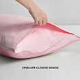 thumbnail image 4 of Flxxie 1800 Thread Count Microfiber Sheet Set, Super Soft Bed Sheets, Pink, Twin Extra Long, 3 Piece, 4 of 6