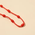 thumbnail image 6 of ZPAQI 2x Adjustable 7 Knots Braided Red String Anklets Bracelet for Success Prosperity, 6 of 16