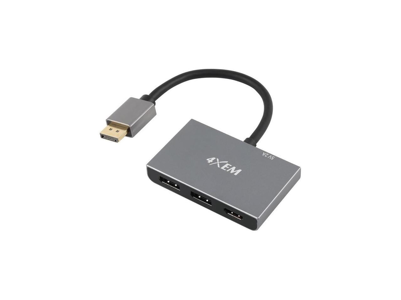 4XEM 4XMST04 3Port DP to HDMI MultiMonitor Splitter