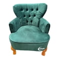 thumbnail image 1 of Sillón Vintage Individual MARDAM Terciopelo Verde Botella, 1 of 3