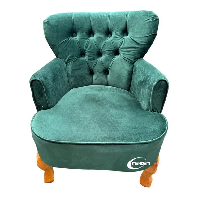 Sillón Vintage Individual MARDAM Terciopelo Verde Botella
