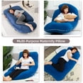 thumbnail image 2 of Full body pillow, suitable for sleep cooling, U-shaped pillow, with detachable and washable features, 2 of 6
