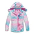 thumbnail image 3 of CONYUMN Toddler Lightweight Jacket Toddler Kids Girls Boys Girls Rain Jacket Zip Hooded Lightweight Coats Casual Kid Fleece Lined Windbreaker (A,140), 3 of 6