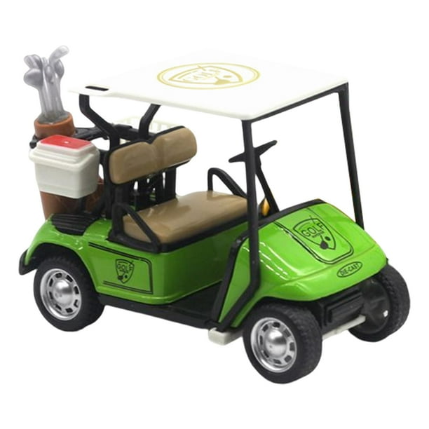 1:36 Pull Back Car Toy Model Vehicles Toy Push and Go Carrito de golf de 4 ruedas motrices Verde