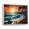 thumbnail image 2 of Designart "Seashore Snapshot Equatorial Mood X XIII" Nautical & Beach Floater Framed Canvas Art Print, 2 of 7