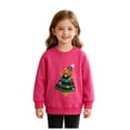 thumbnail image 6 of xaweyi Girls Fall Winter Clothes Round Neck Sweatshirt Fashionable Cartoon Printed Long Sleeved Top,Sizes 5-6 Years, 6 of 6