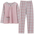 thumbnail image 1 of REDHOTYPE Pyjama Floral Fantaisie Mode Femme Printemps Automne Maman Manches Longues Coton Col Rond Ensemble Maison Grande Taille Automne, 1 of 2