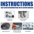 thumbnail image 5 of Metal Repair Glue AB Glue Casting Adhesive Industrial Repair Agent Metal Ceramic, 5 of 5