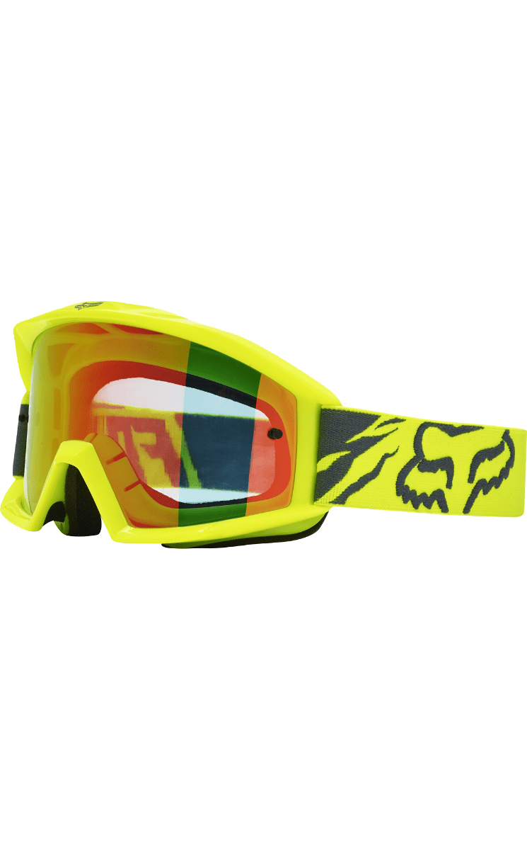 Fox Main Race Goggles Yellow Mirror Red Lens 18433-005-NS No Size by Fox