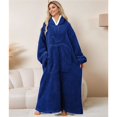 thumbnail image 5 of Wearable Blanket Hoodie for Adult Plush Blanket Sweatshirt One Size, 5 of 10