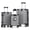 Silver, variant on SOBREMESA 3 Piece Hardshell Luggage Set, Lightweight Suitcase with TSA Lock & Double Spinner Wheels, Expandable ABS+PC Travel Luggage for Women and Men, Silver