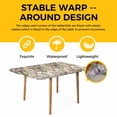 thumbnail image 4 of Dark Sage Green Botanical Table Cloths for 6 Foot Rectangle Tables, Spring Floral Summer Botanical Retro Patio Waterproof Elastic Fitted Tablecloths, Washable Rectangular Table Cover for Camping, 4 of 8