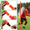 thumbnail image 4 of Bastones de entrenamiento de agilidad para fútbol TOBWOLF de 6 pies ajustables, 6 unidades, 4 of 8