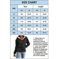thumbnail image 4 of Womens Zip Up Hoodies Thermal Sherpa Lined Fleece Jacket Long Sleeve Hooded Sweatshirt Fall Fashion Winter Coat, 4 of 4