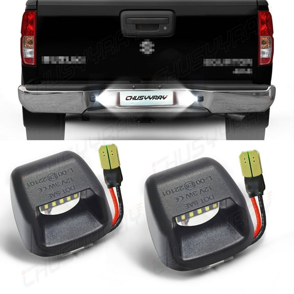 Pack of 2 LED License Plate Light Lamp Compatible with 2007-2019 Nissan Frontier