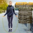 thumbnail image 3 of Honor Athletics 2.0 Beaded Jump Rope - Adjustable with Unbreakable Handles & Shatterproof Beads for Enhanced Fitness Training (Black and Yellow), 3 of 5