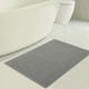 thumbnail image 3 of Alfombra de Baño Americana de Lino Suave 43x61 cm Algodón Antideslizante Gris Claro, 3 of 9