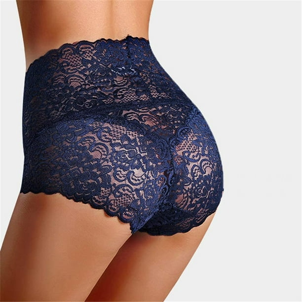 Moonker Womens Underwear Cotton Bikini Panties Lace Soft Hipster Panty  Ladies Stretch Briefs 