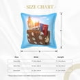 thumbnail image 4 of Bingfone Decorative Pillow Covers 16"X16" Trip To London Couch Pillow Cases Modern Farmhouse Covers For Couch Sofa Bed, 4 of 9
