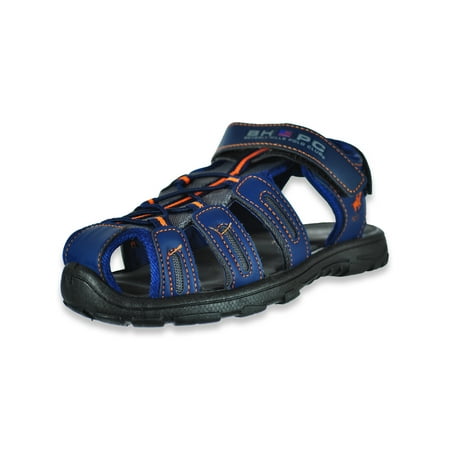 

Beverly Hills Polo Club Boys Open Toe Sandals - navy/orange 5 toddler