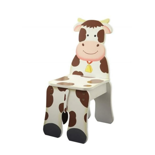 Wooden Cow Chair - Happy Farm Room Collection - Walmart.com - Walmart.com