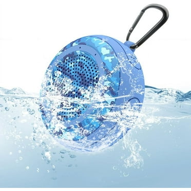 Portable Bluetooth Speaker with HD Sound, IPX7 Floating Waterproof Wireless Small Shower Speakers, Hands Free Calling, Bluetooth V5.3, True Wireless Stereo for Outdoor, Beach, Hot Tub, Swimming Pool