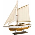 thumbnail image 3 of SAILINGSTORY Wooden Sailboat Decor Sail Boat Model Ship Sailing Yacht for Home Decoration Wood Color, 3 of 6