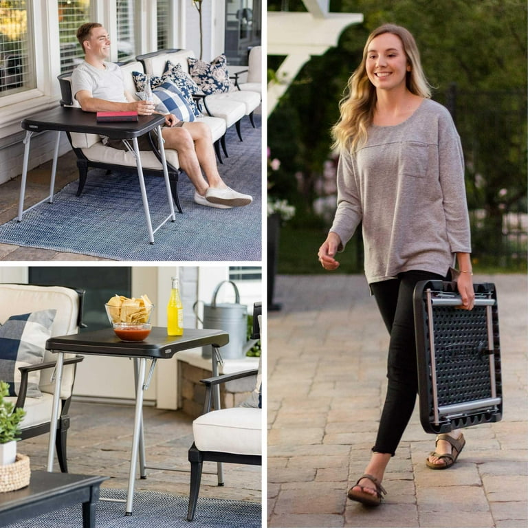 Lifetime 30 inch Personal Rectangle Folding Table, Indoor/Outdoor