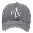 thumbnail image 3 of Baseball Cap Womens Cross Ponytail Baseball Cap for Running Fishing Casual gray mr, 3 of 8