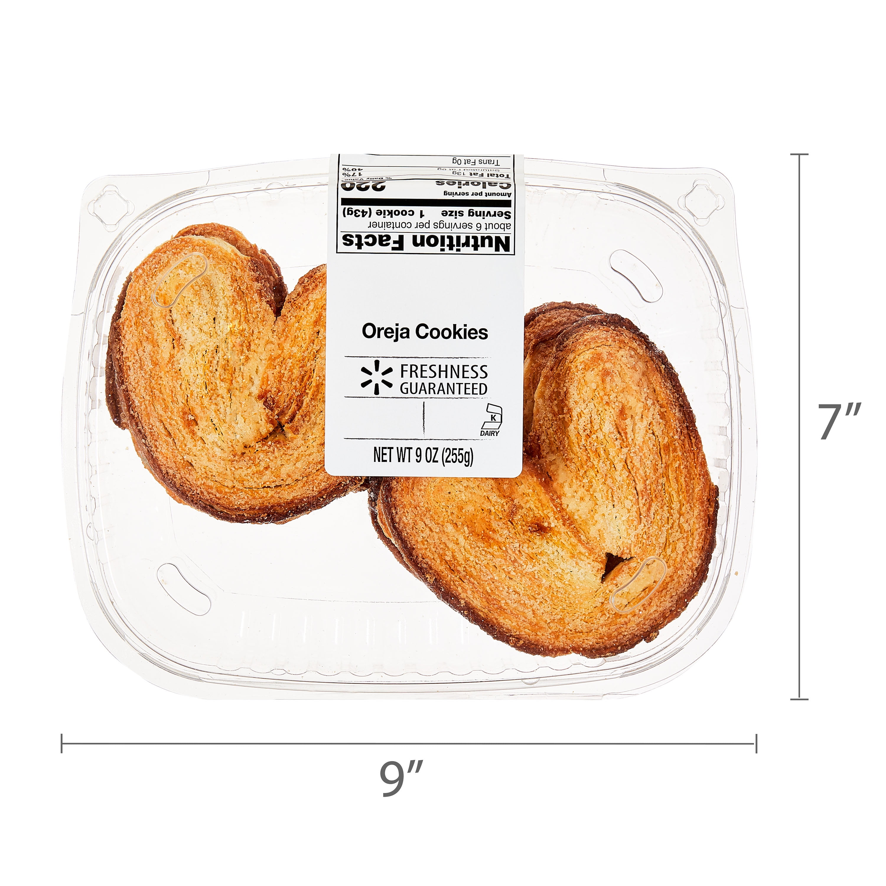 Freshness Guaranteed Baked Oreja Cookies, 9 oz, 6 Count