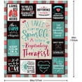 thumbnail image 5 of Christmas Respiratory Therapist Gifts Blanket 60" x 50" - Respiratory Therapist Gifts for Women for Christmas - Xmas Respiratory Therapy gifts - Gifts for Respiratory Therapist - RT Week Gifts, 5 of 6