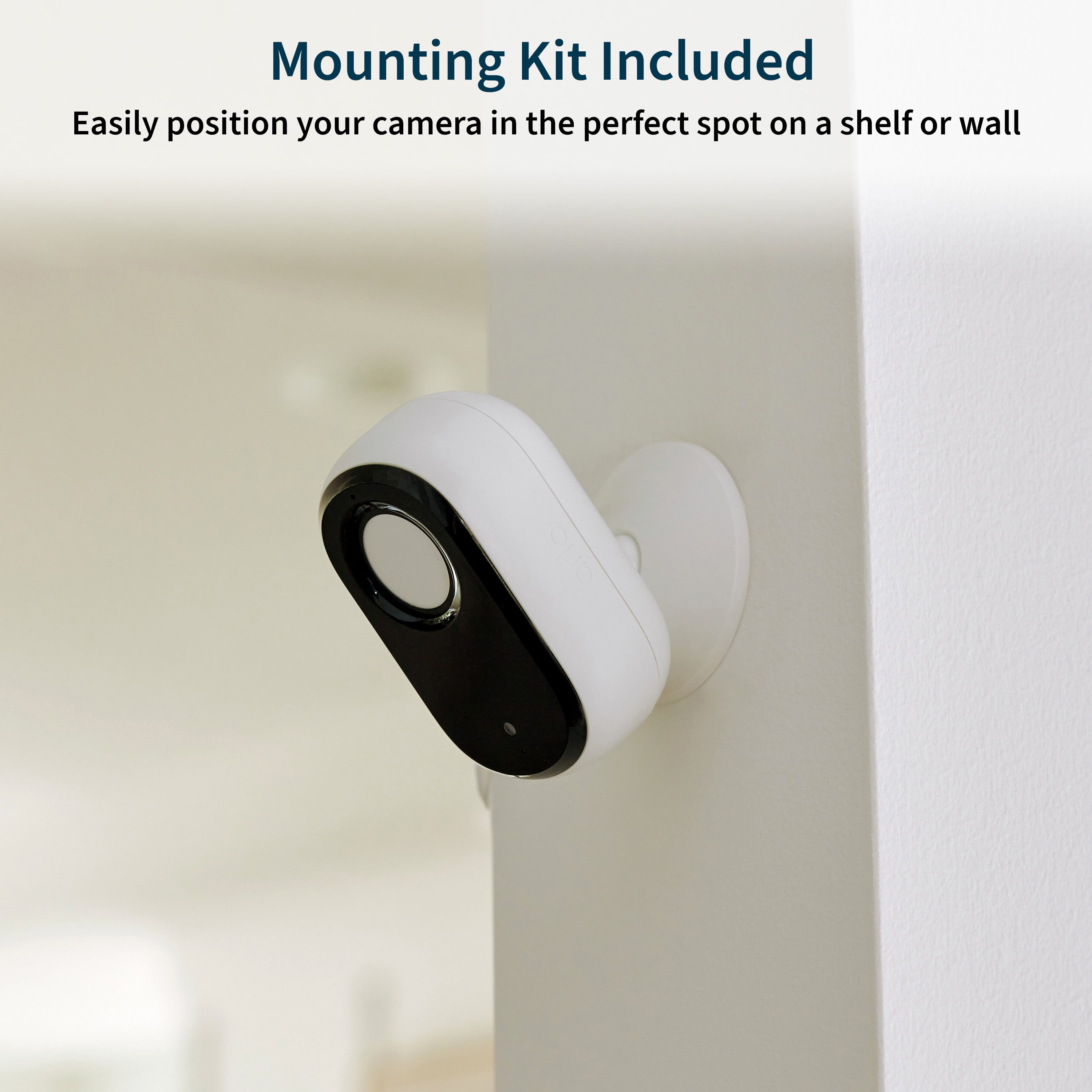 Arlo Essential Indoor Camera HD (2nd Gen) - Wired Security Camera with Privacy Shield, 1 Cam, White VMC2060-1WMNAS