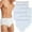 6 Pack: White, variant on ToBeInStyle Men's Pack of 6 Cotton White Waistband Brief Underwear - Assorted - Medium