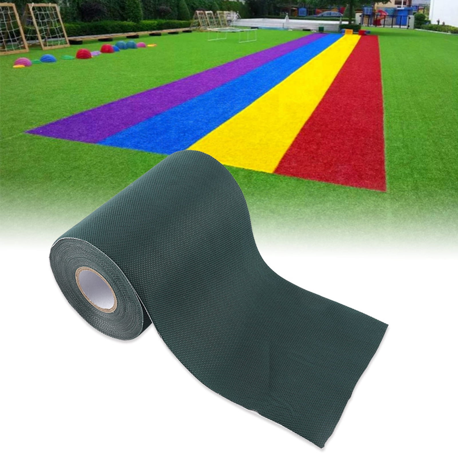 Portable Grass Tape, Artificial Turf Seam Tape Outdoor Carpet Tape, 15x1000Cm Grass Lawn For