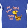 thumbnail image 4 of Inktastic My Great Uncle Loves Me- Cute Giraffe Boys or Girls Baby Bodysuit, 4 of 5