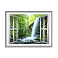 thumbnail image 2 of VWAQ Waterfalls Wall Sticker 3D Window Decal Peel and Stick Art - NW28 (24"H X 30"W), 2 of 2