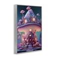 thumbnail image 3 of Stupell Industries Magicville Mushroom Cottage Home Gray Framed Giclee Art, design by Sasha, 3 of 8