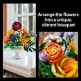 thumbnail image 6 of LEGO Botanicals Flower Arrangement Artificial Flowers Building Set - Wedding Decor for Table Display - Gift for Wedding, Bridesmaid - Unique Bouquet for Adults, Ages 18+ - 10345, 6 of 8