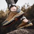 thumbnail image 4 of Dakaela Men's Hiking Shoes Waterproof Fashion Walking Sneakers Outdoor Casual Workout Trekking Climbing Running Shoes Khaki 7.5, 4 of 9