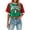 Z2 Red, variant on Womens Brazil Soccer Letter Print Raglan Sleeve T Shirt Short Sleeve Crop Top Athletic Jersey Casual Summer Fan Tee