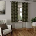 thumbnail image 2 of Ambesonne Grommet Curtain, , 50"x120", Pastel Yellow and Black, 2 of 5