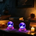 thumbnail image 5 of Crystal Ball with Pumpkin Stand, Halloween Witch Skeleton Ghost Glass Ball Decor Night Light for Office Home Decor Halloween Gifts, 5 of 5