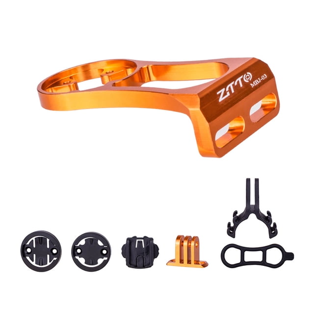 Advancent Soporte de montaje para ordenador de bicicleta ZTTO, soporte ultraligero de aluminio duradero para bicicletas de montaña, soporte para linterna, Ciclismo Oro Advancent OD024361-05