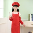 thumbnail image 3 of Gorro Y Delantal De Chef, Conjunto De Gorro De Chef Con Delantal Para Niños, Elegante Poliéster Elástico Para La Escuela, 3 of 7